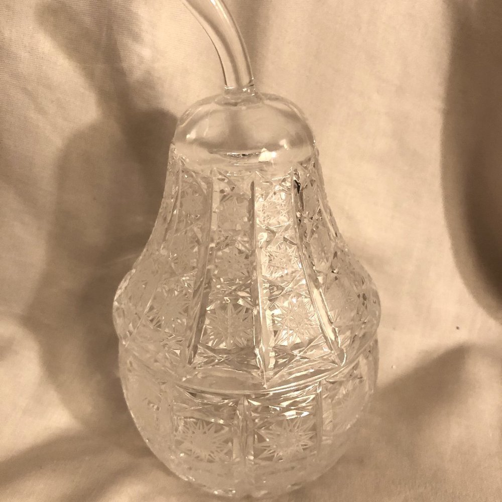 Crystal Pear Dish